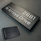 Solar Custom Lighted Address Name Signs