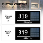 CUSTOM WIRELESS SOLAR LED ADDRESS SIGN