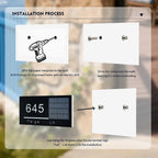 CUSTOM WIRELESS SOLAR LED ADDRESS SIGN