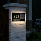 CUSTOM WIRELESS SOLAR LED ADDRESS SIGN