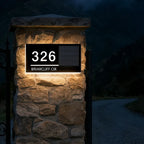 CUSTOM WIRELESS SOLAR LED ADDRESS SIGN