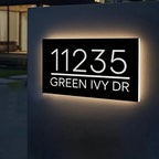 Solar Custom Lighted Address Name Signs