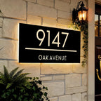 Solar Custom Lighted Address Name Signs